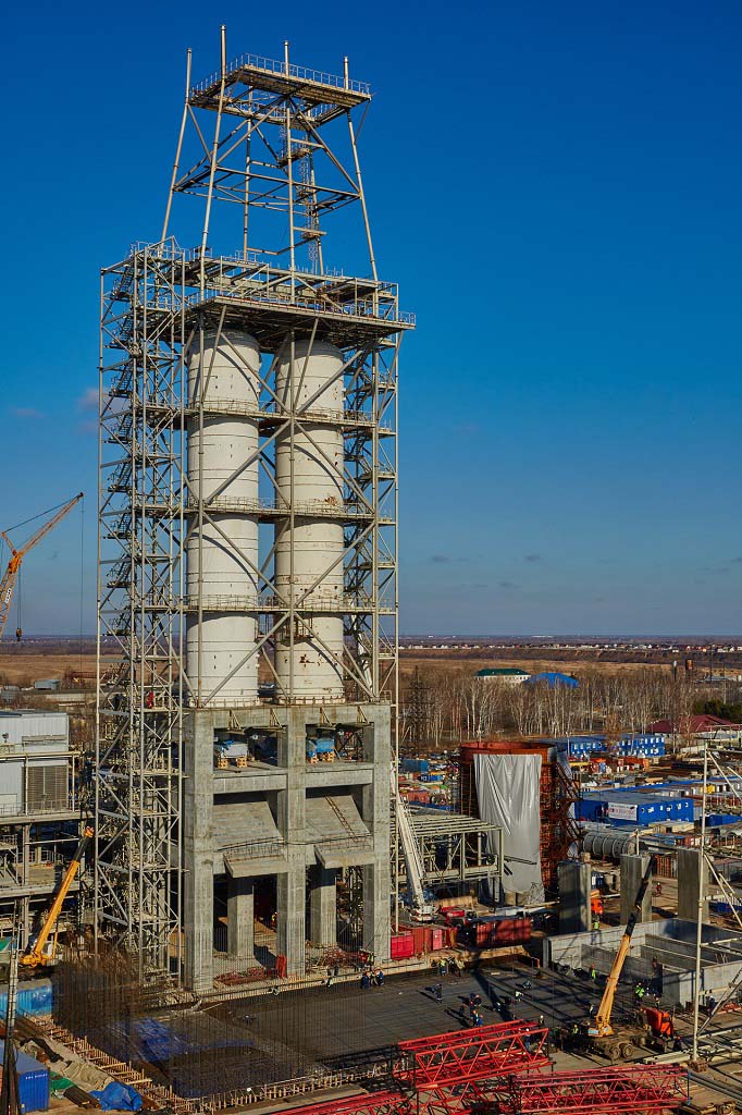 Tall tower structure aerial